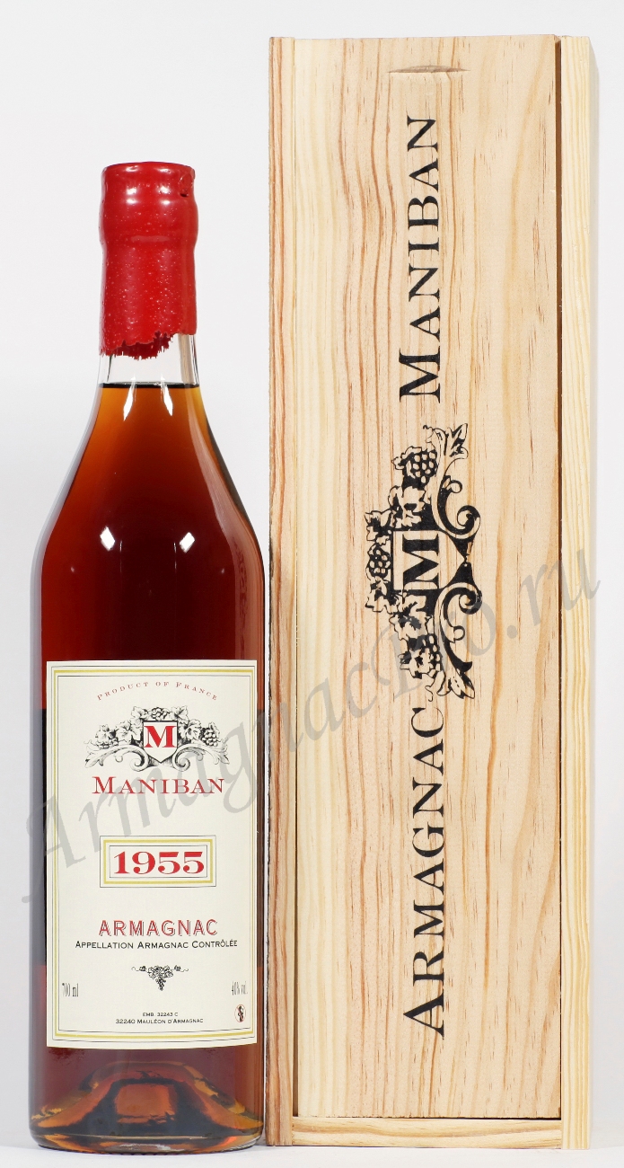 Арманьяк 1955 Шато де Манибан armagnac 1955 Chateau de Maniban