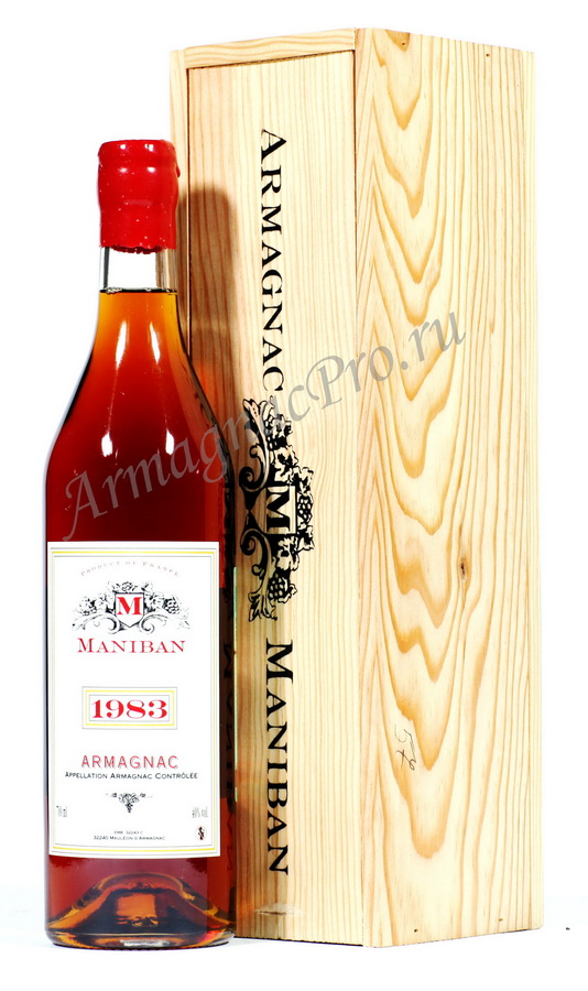 Арманьяк 1983 Шато де Манибан armagnac 1983 Chateau de Maniban