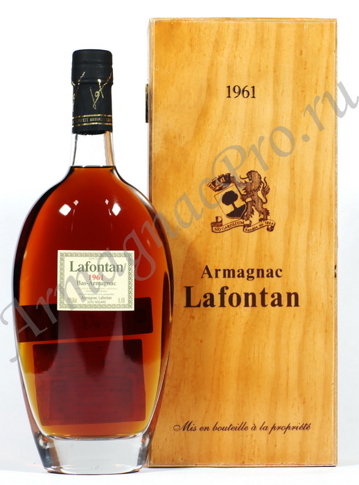 Арманьяк 1961 года Лафонтан armagnac Lafontan 1961