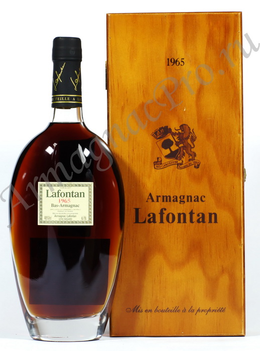 Арманьяк 1965 года Лафонтан armagnac Lafontan 1965