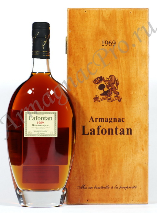 Арманьяк 1969 года Лафонтан armagnac Lafontan 1969