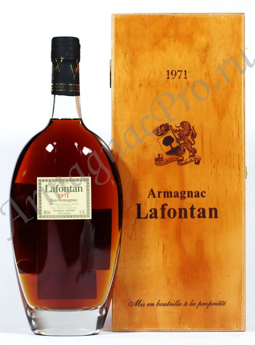 Арманьяк 1971 года Лафонтан armagnac Lafontan 1971