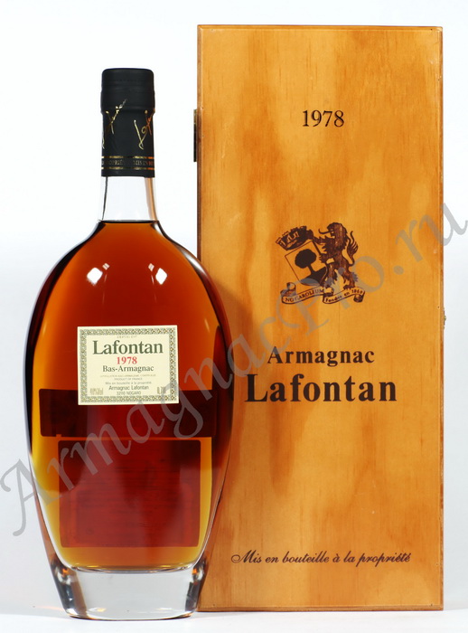 Арманьяк 1978 года Лафонтан armagnac Lafontan 1978