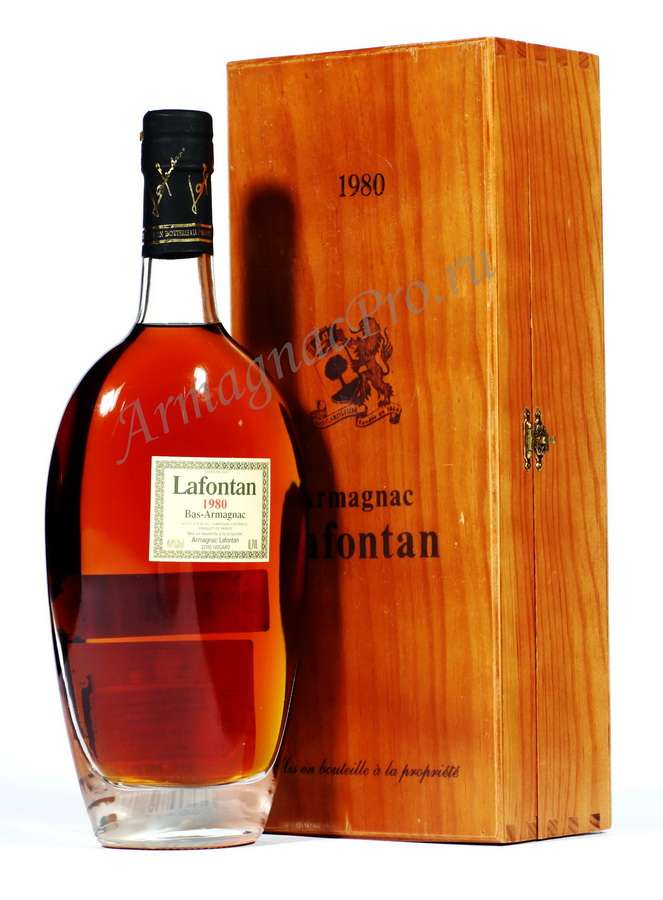 Арманьяк 1980 года Лафонтан armagnac Lafontan 1980