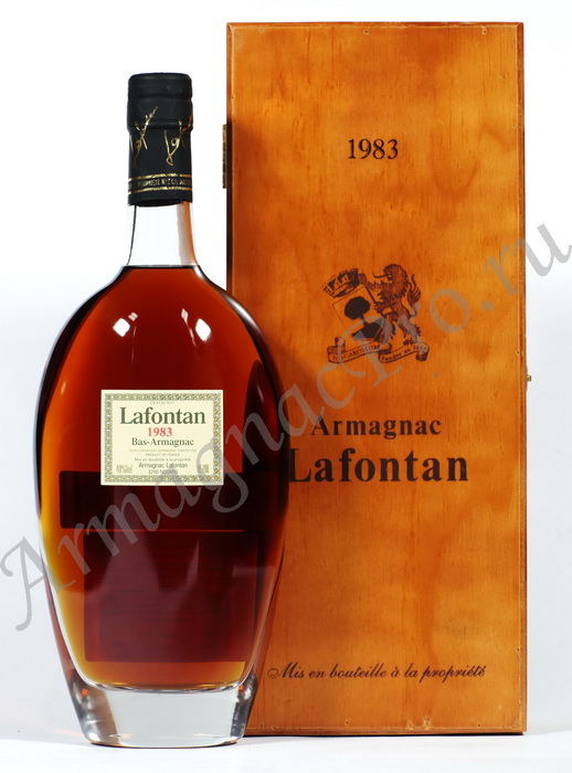 Арманьяк 1983 года Лафонтан armagnac Lafontan 1983