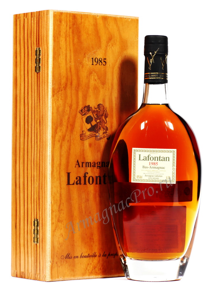 Арманьяк 1985 года Лафонтан armagnac Lafontan 1985