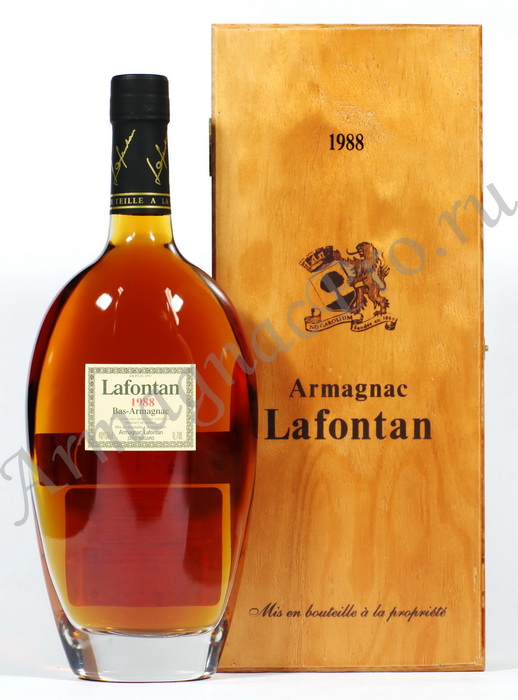 Арманьяк 1988 года Лафонтан armagnac Lafontan 1988