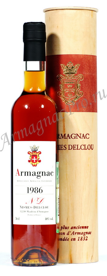 Арманьяк 1986 Ним Дельклу armagnac Nismes Delclou