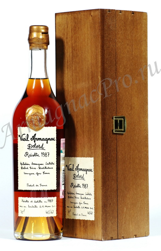 Арманьяк 1987 Делор armagnac Delord