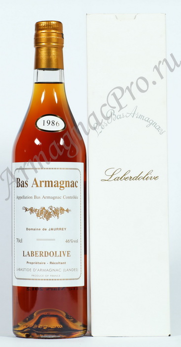 Арманьяк 1986 Лабердолив armagnac Laberdolive 