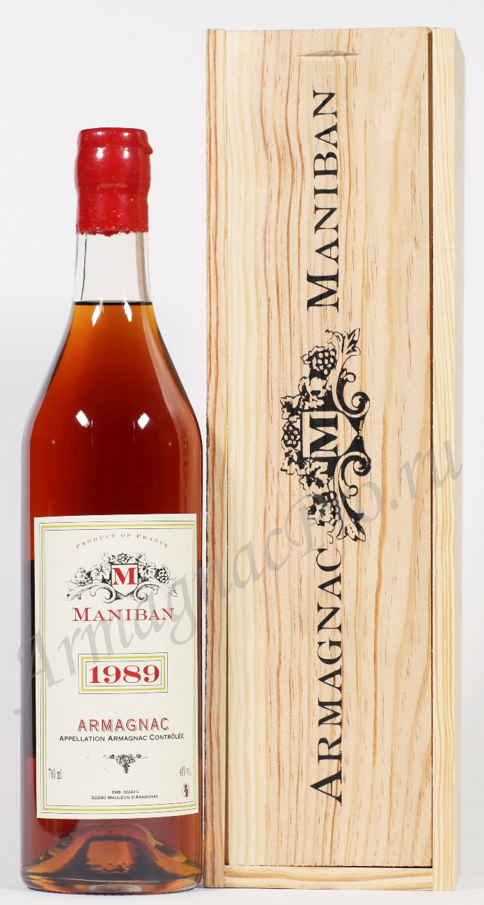 Арманьяк 1989 Шато де Манибан armagnac 1989 Chateau de Maniban