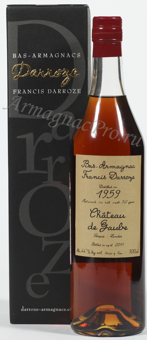 Арманьяк 1959 Франсис Даррозе armagnac Francis Darroze 1959