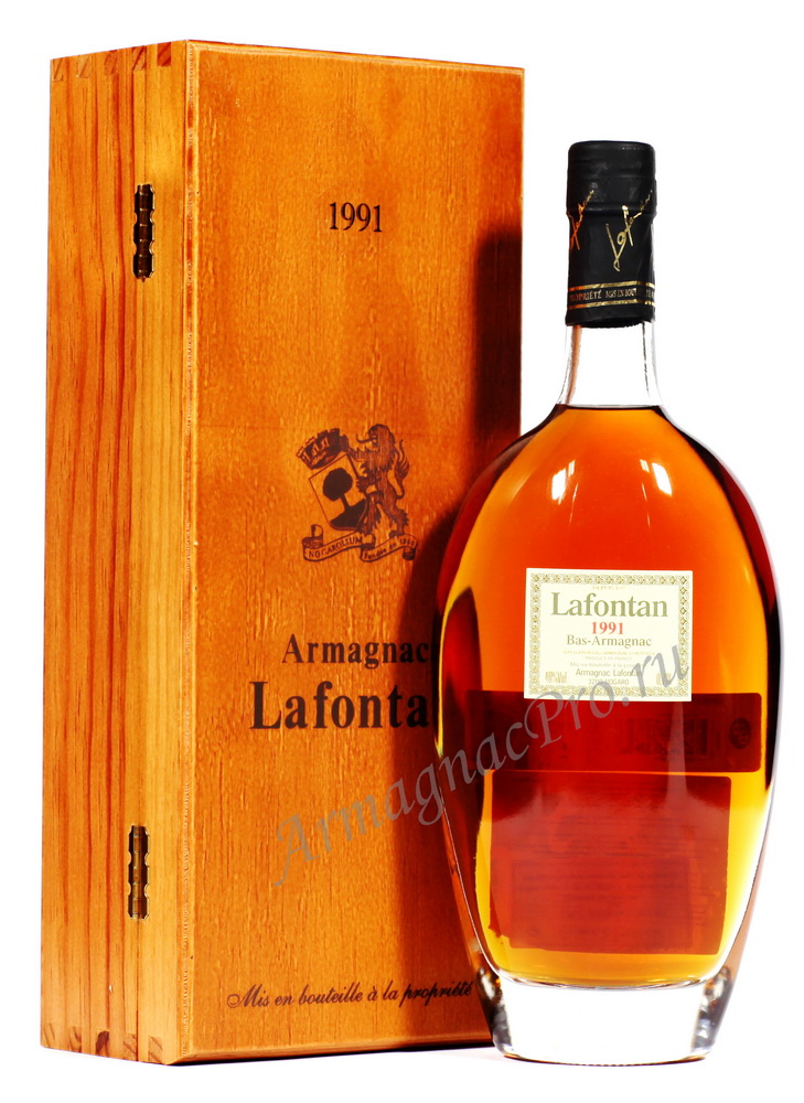 Арманьяк 1991 года Лафонтан armagnac Lafontan 1991