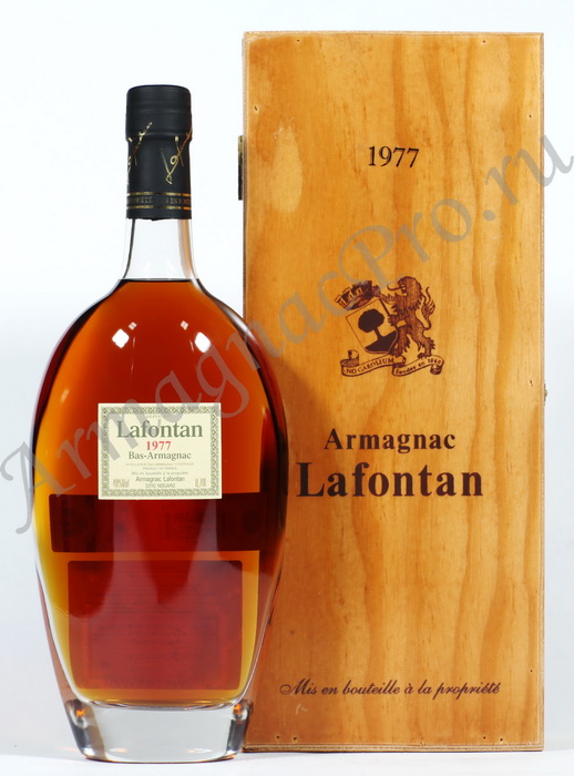 Арманьяк 1977 года Лафонтан armagnac Lafontan 1977