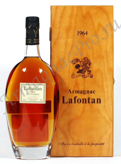 Арманьяк 1964 года Лафонтан armagnac Lafontan 1964