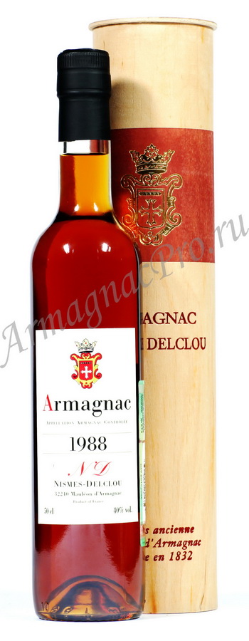 Арманьяк 1988 Ним Дельклу armagnac Nismes Delclou