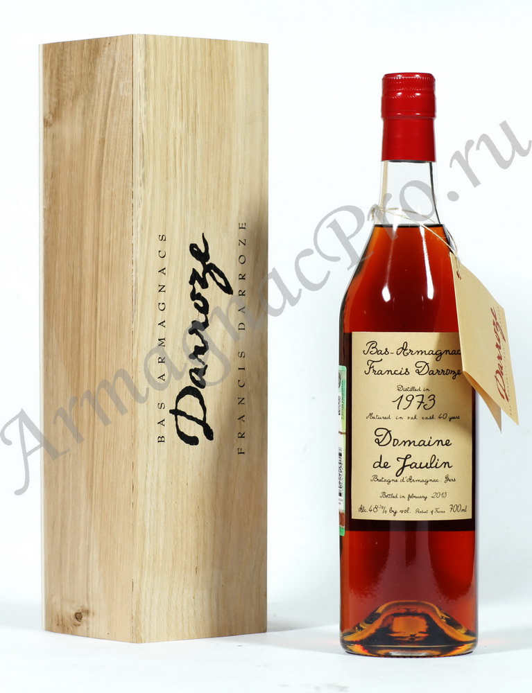 Арманьяк 1973 года Франсис Даррозе armagnac Francis Darroze 1973