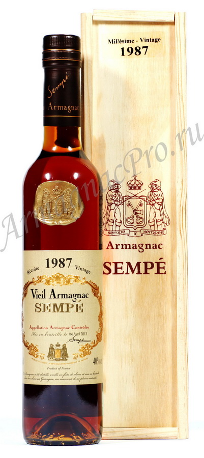 Арманьяк 1987 Семпе armagnac Sempe 1987