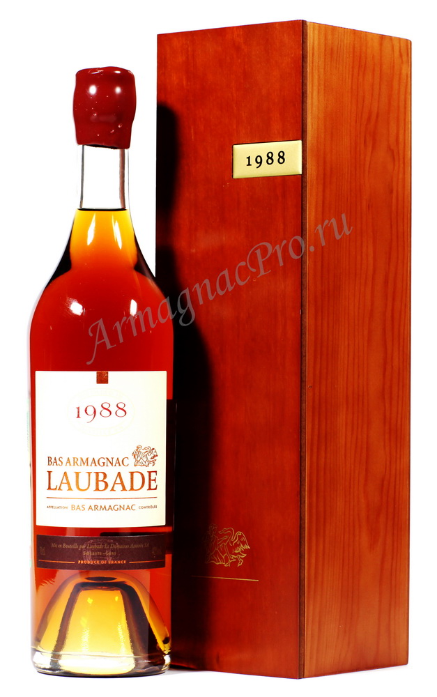 Арманьяк 1988 года Шато де Лобад armagnac Chateau de Laubade 1988