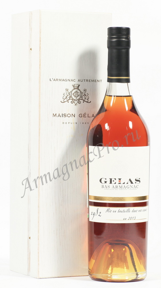 Арманьяк 1982 Мейсон Желас armagnac Maison Gelas деревянной коробке