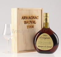 Арманьяк Маркиз Де Соваль 1964 Armagnac Marquis de Sauval 1964 