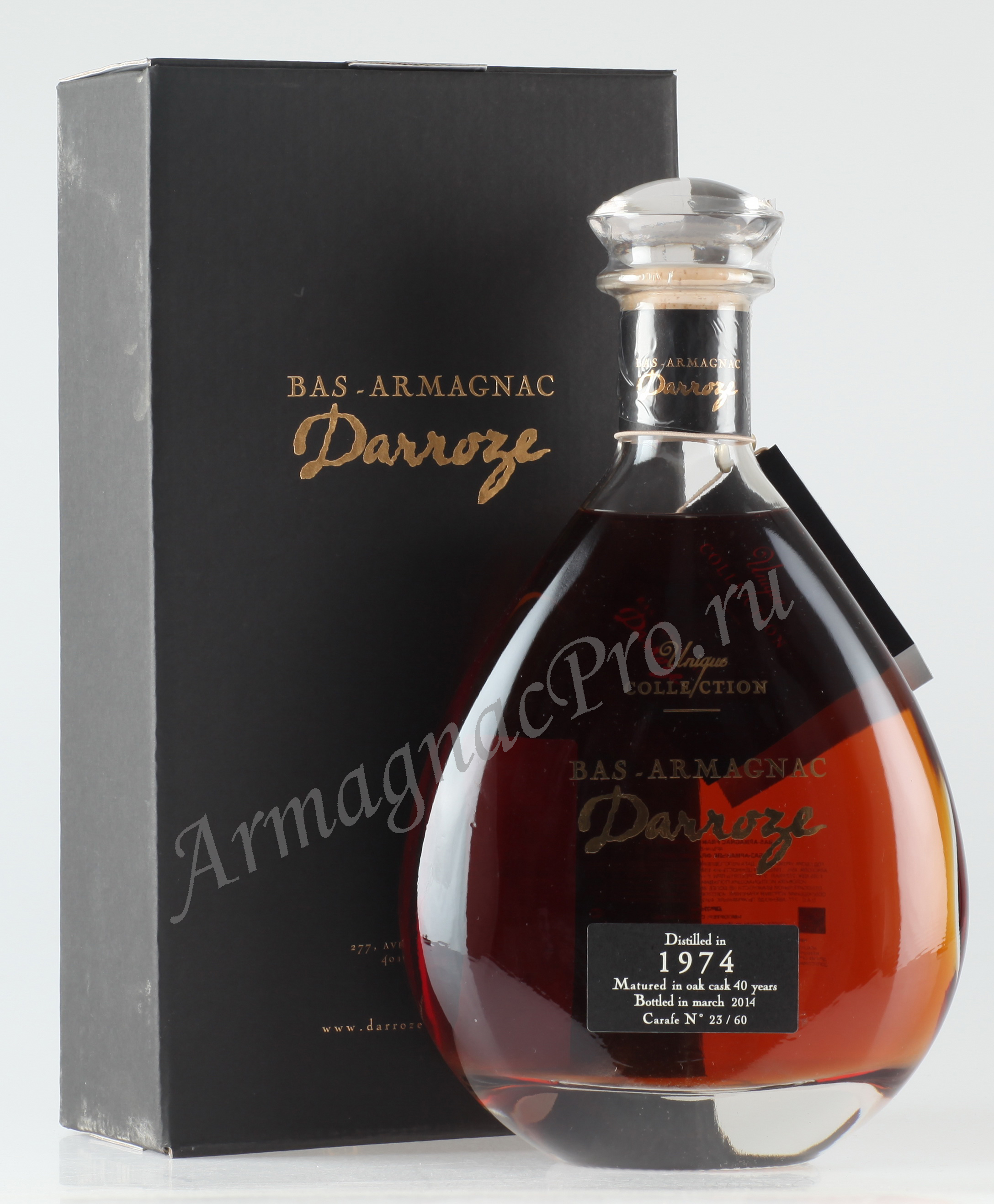 Арманьяк 1974 года Франсис Даррозе armagnac Francis Darroze 1974