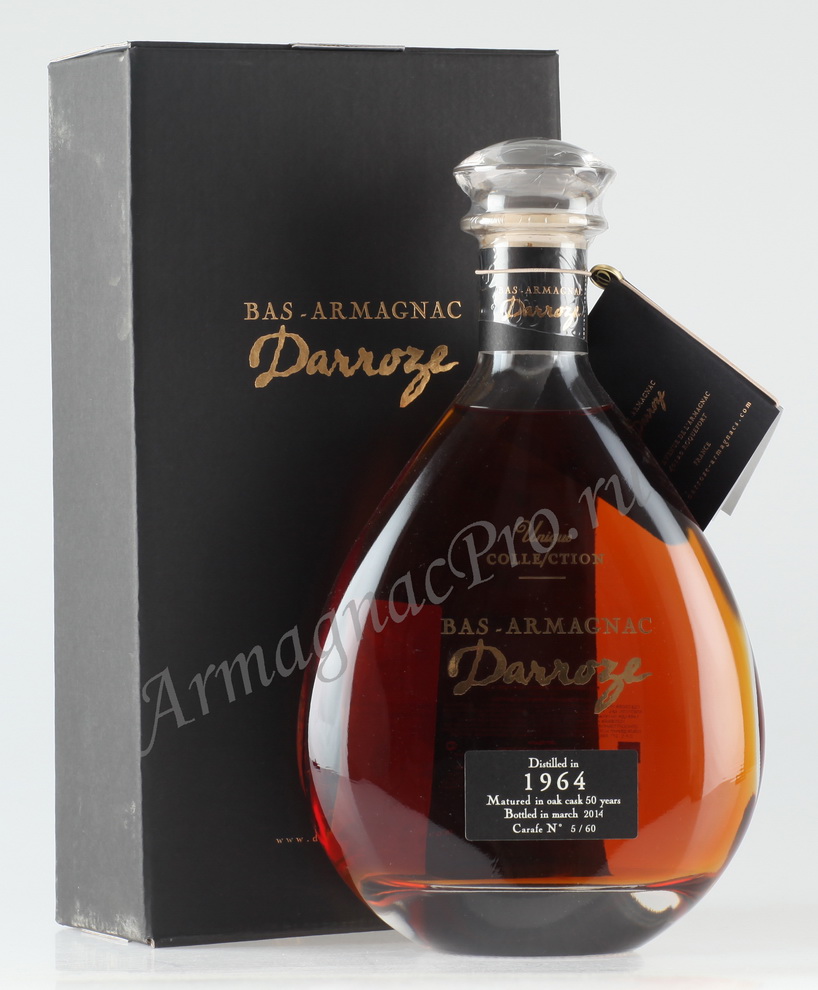 Арманьяк 1964 года Франсис Даррозе armagnac Francis Darroze 1964