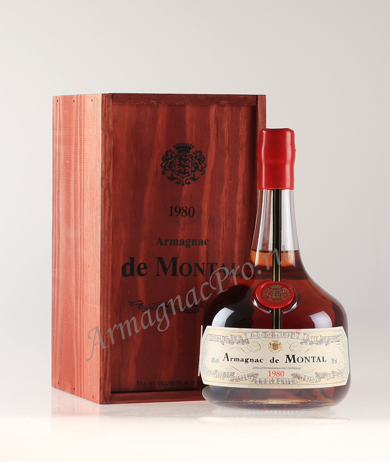 Арманьяк 1980 года Де Монталь Armagnac De Montal 1980