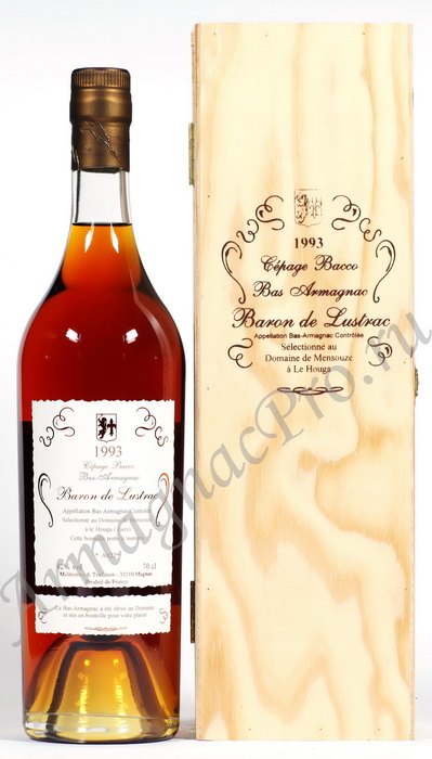 Арманьяк 1993 года Барон Люстрак armagnac Barone de Lustrac