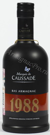 Арманьяк 1988 Маркиз де Коссад armagnac Marquis de Caussade