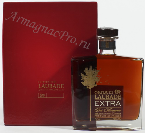 Арманьяк Шато де Лобад 40 лет armagnac Chateau de Laubade Extra Carafe 40 years 