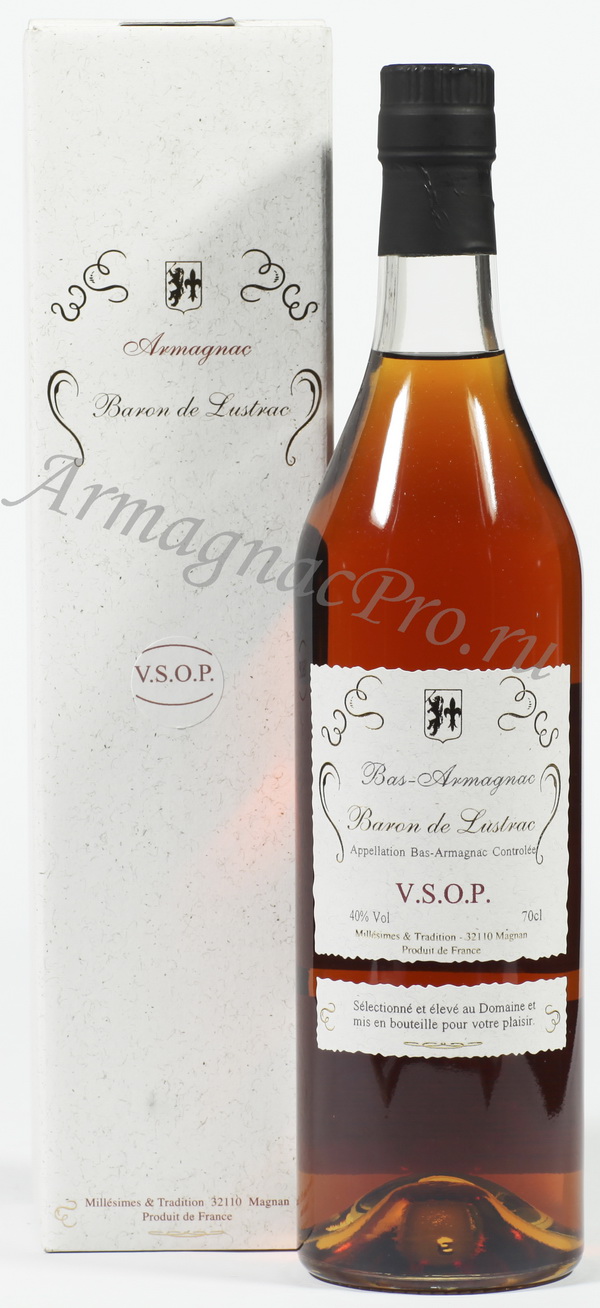 Арманьяк VSOP Baron de Lustrac в подарочной упаковке арманьяк Барон Люстрак ВСОП