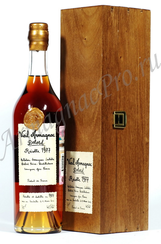 Арманьяк 1977 Делор armagnac Delord