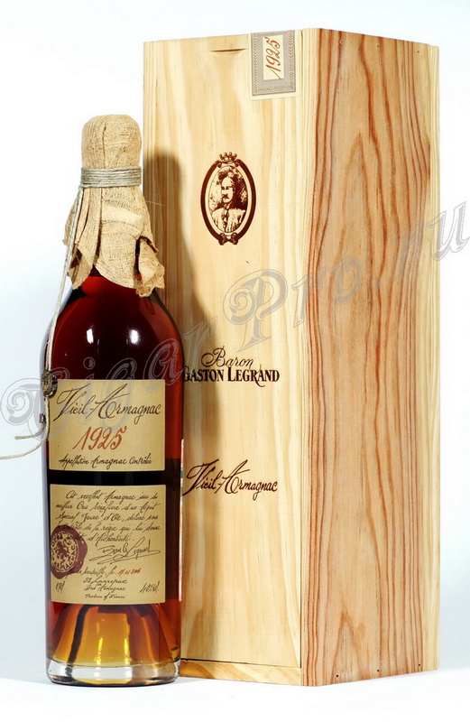 Арманьяк 1925 Барон Легран armagnac Baron G. Legrand 1925