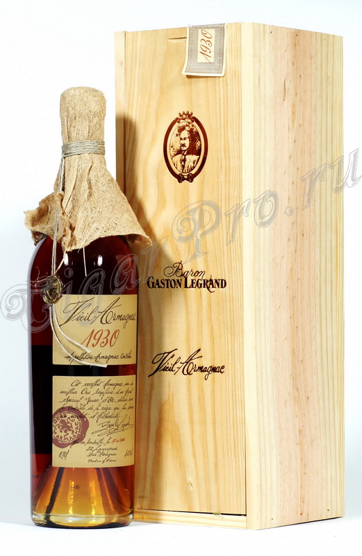 Арманьяк 1930 Барон Легран armagnac Baron G. Legrand 1930