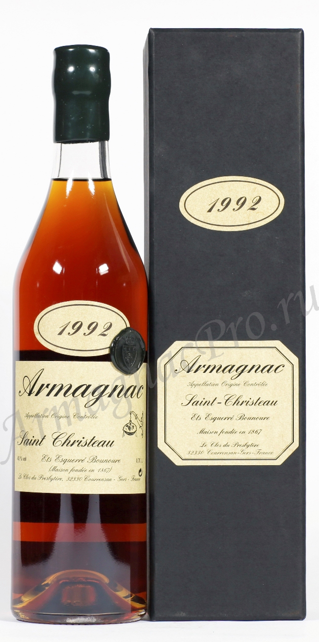 Арманьяк 1992 Сен Кристо armagnac Saint Christeau