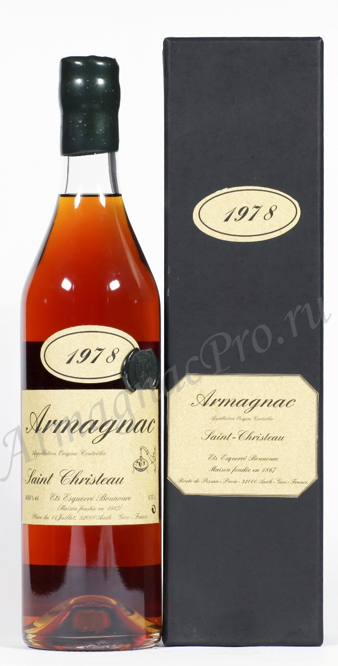 Арманьяк 1978 Сен Кристо armagnac Saint Christeau