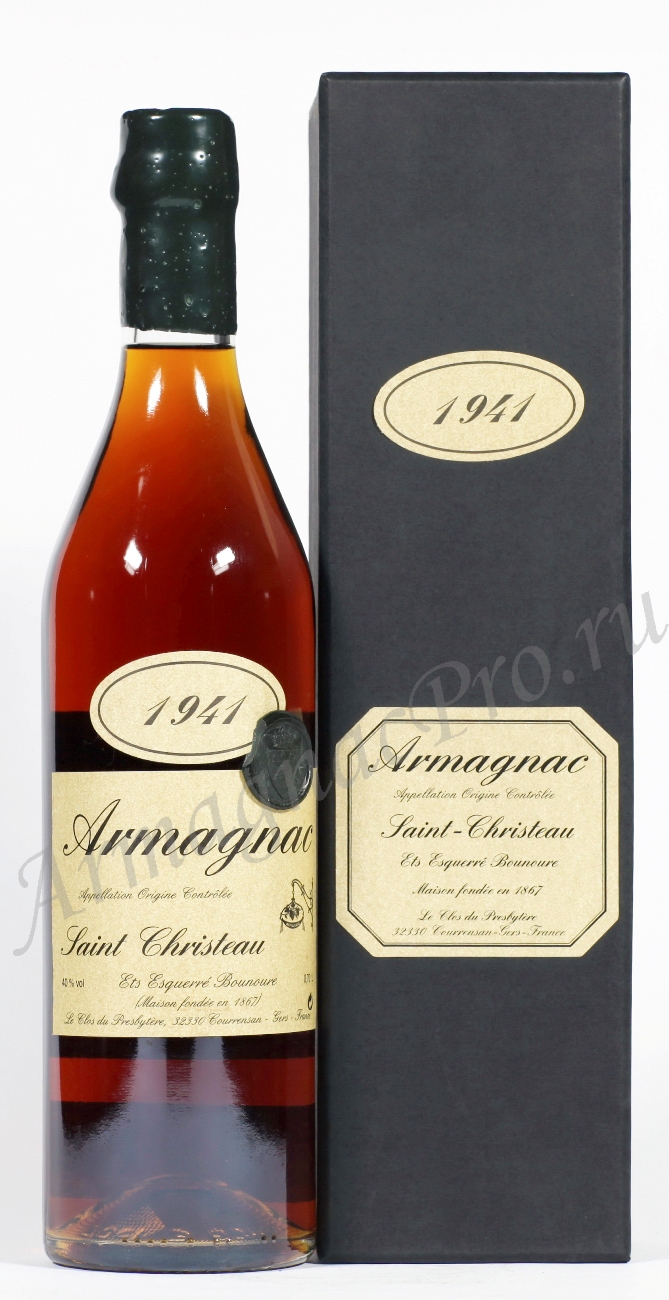 Арманьяк 1941 Сен Кристо armagnac Saint Christeau