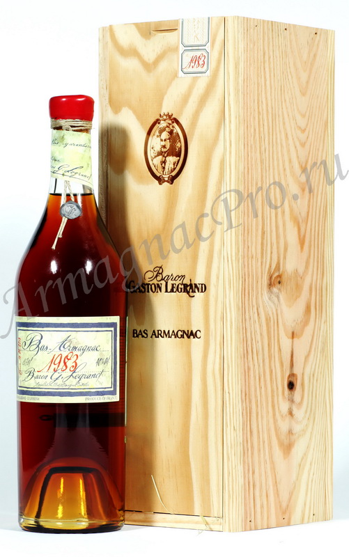 Арманьяк 1983 Барон Легран armagnac Baron G. Legrand 1983