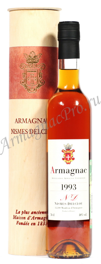 Арманьяк 1993 Ним Дельклу armagnac Nismes Delclou