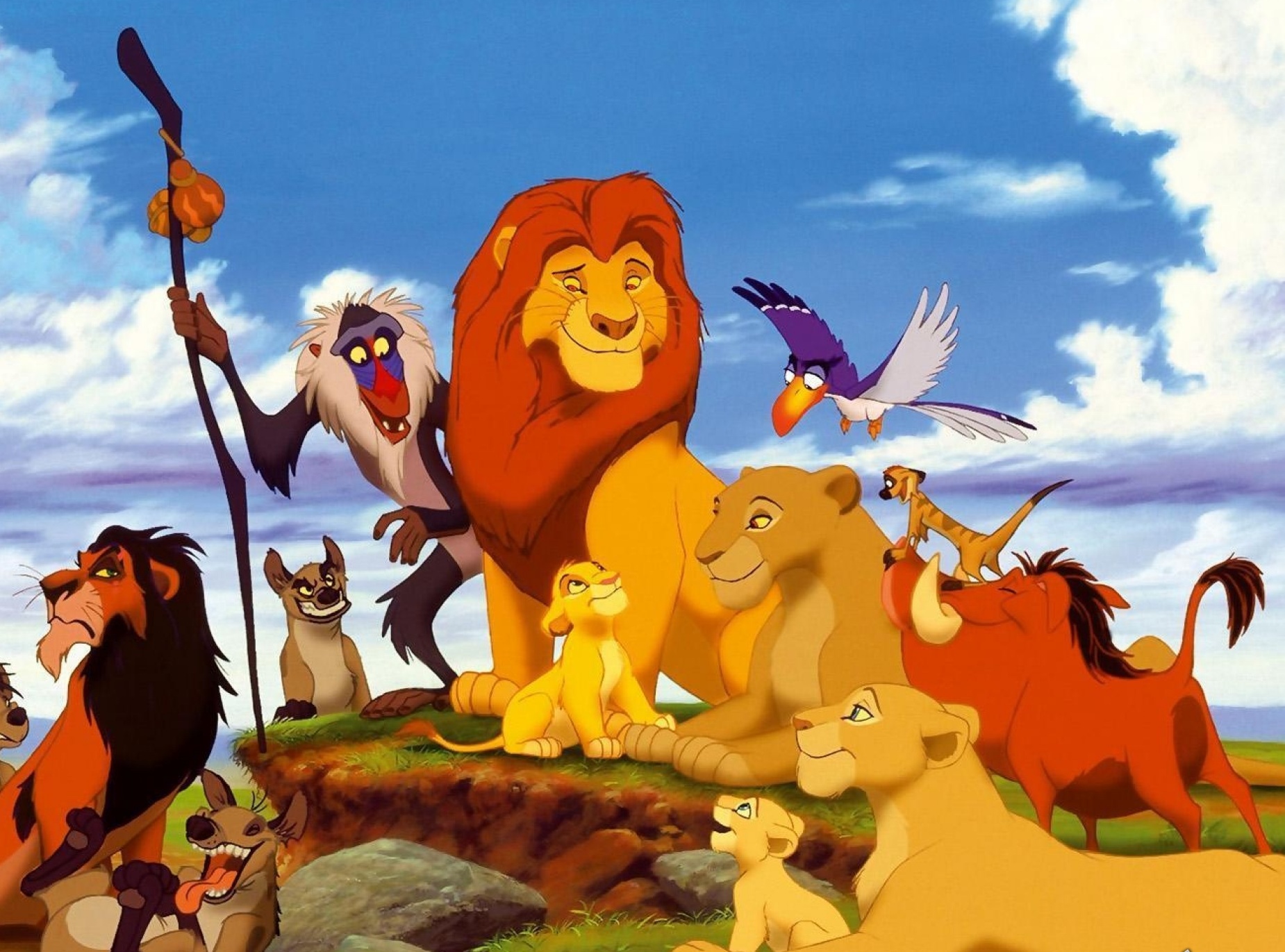 Популярный диснеевский мультфильм «Король лев»
